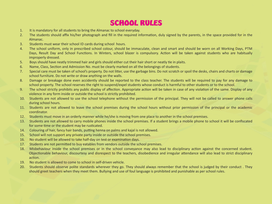School Rules